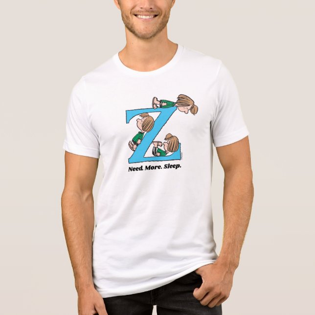 T-shirt En Tri-matière cacahuètes | Peppermenthe Patty Sleepy Z (Recto)
