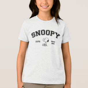 T-shirt En Tri-matière cacahuètes   Snoopy Ajoutez Votre Nom