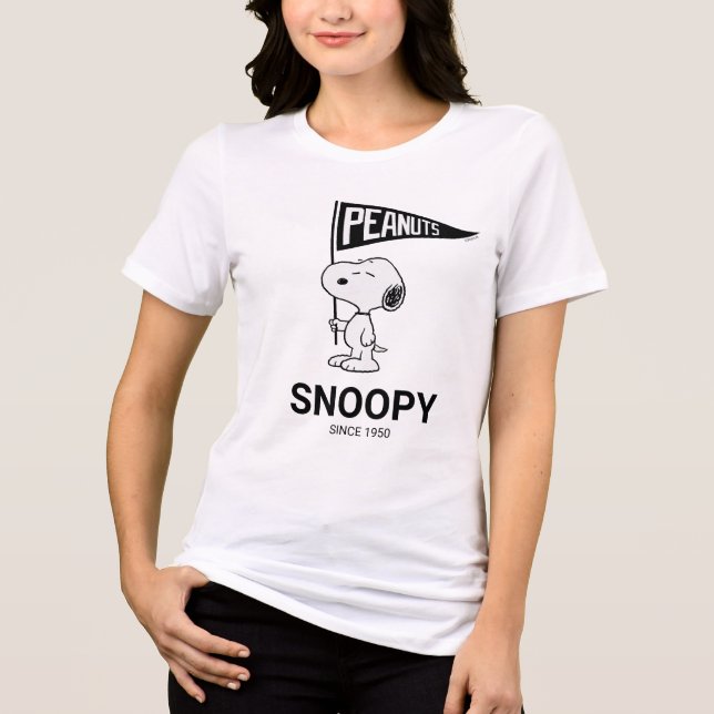 T-shirt En Tri-matière cacahuètes | Snoopy Athletic Department (Recto)