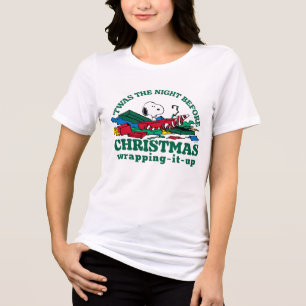 T-shirt En Tri-matière cacahuètes   Snoopy 'C'était la nuit avant Noël