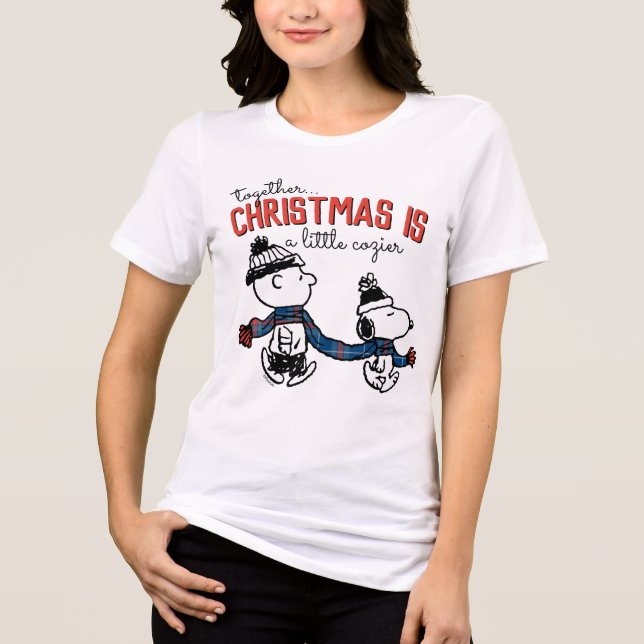 T-shirt En Tri-matière cacahuètes | Snoopy & Charlie Brown Winter Scarf (Recto)