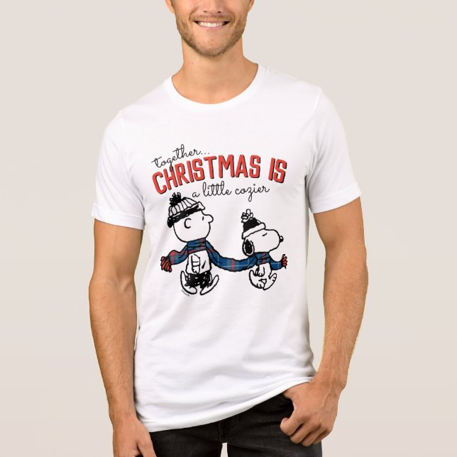 T-shirt En Tri-matière cacahuètes | Snoopy & Charlie Brown Winter Scarf (Recto)