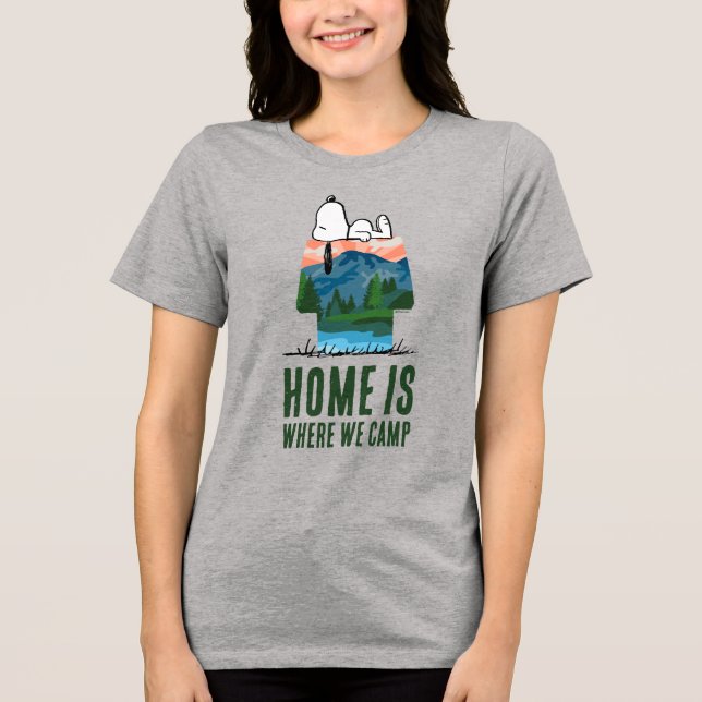 T-shirt En Tri-matière cacahuètes | Snoopy Dog Sunset View (Recto)