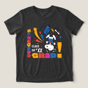 T-shirt En Tri-matière Cacahuètes Snoopy Félicitations Diplômé Remise des