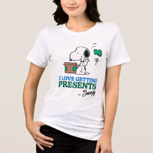 T-shirt En Tri-matière cacahuètes Snoopy I Love Obtenir des présentatio