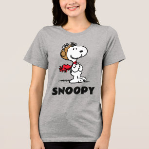 T-shirt En Tri-matière cacahuètes Snoopy L'As Volant