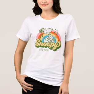 T-shirt En Tri-matière cacahuètes   Snoopy Music Arc en ciel