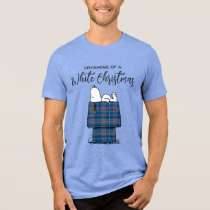 T-shirt En Tri-matière cacahuètes   Snoopy Plaid Flannel Holiday Dog Hous