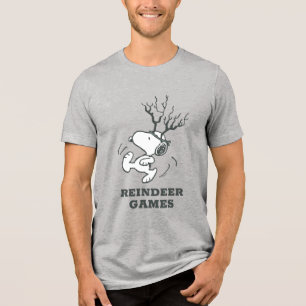 T-shirt En Tri-matière cacahuètes   Snoopy Reindeer