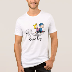 T-shirt En Tri-matière cacahuètes Snoopy, Sally & Linus Sled