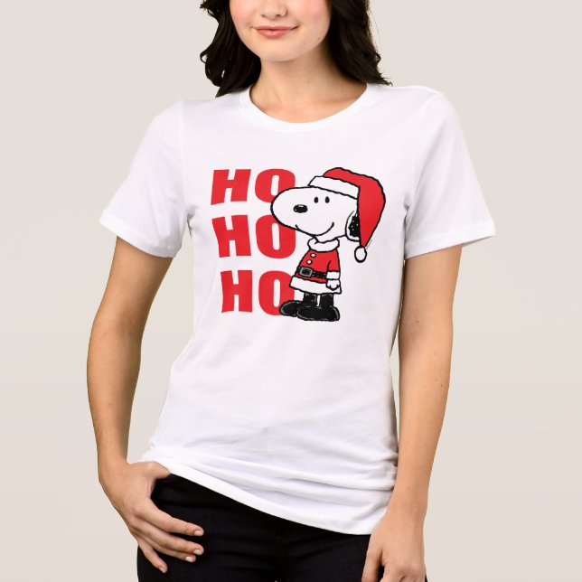 T-shirt En Tri-matière cacahuètes | Snoopy Santa Claus (Recto)
