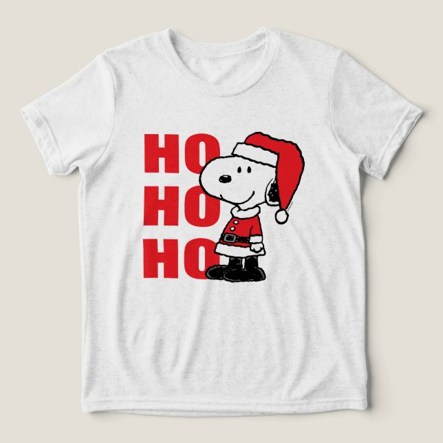 T-shirt En Tri-matière cacahuètes | Snoopy Santa Claus (Design Recto)