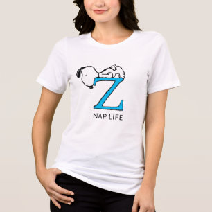 T-shirt En Tri-matière cacahuètes   Snoopy Sleeping Z