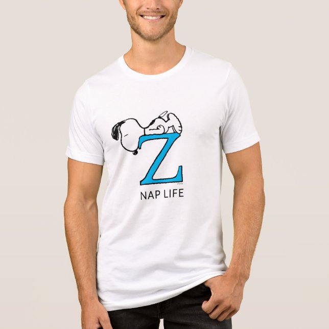 T-shirt En Tri-matière cacahuètes | Snoopy Sleeping Z (Recto)