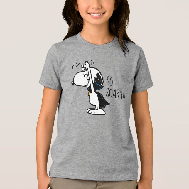 T-shirt En Tri-matière cacahuètes | Snoopy Vampire effrayant (Recto)