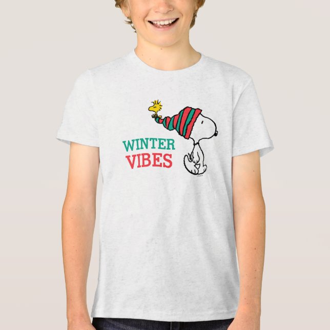 T-shirt En Tri-matière cacahuètes | Snoopy & Woodstock Chaleurs (Recto)