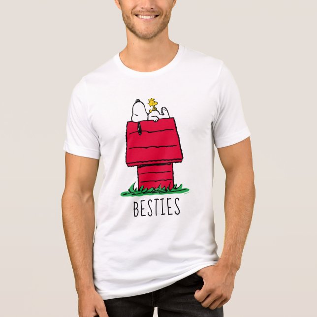 T-shirt En Tri-matière cacahuètes | Snoopy & Woodstock Doghouse (Recto)