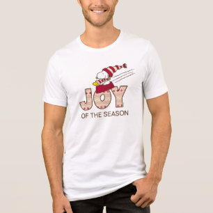 T-shirt En Tri-matière cacahuètes   Snoopy & Woodstock Joy Sled Ride