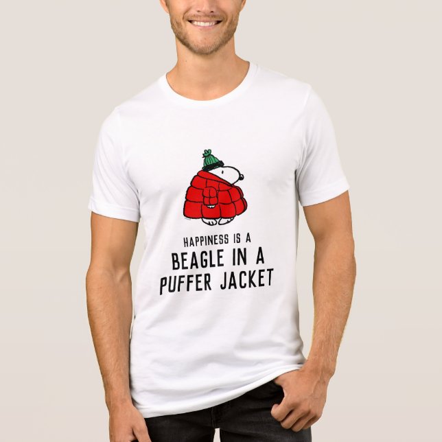 T-shirt En Tri-matière cacahuètes | Veste Snoopy Red Puffer (Recto)