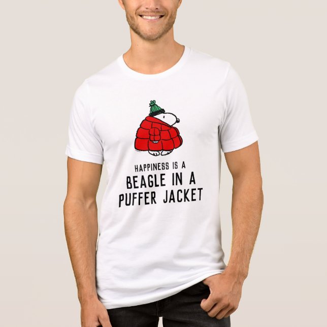 T-shirt En Tri-matière cacahuètes | Veste Snoopy Red Puffer (Recto)