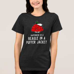 T-shirt En Tri-matière cacahuètes   Veste Snoopy Red Puffer