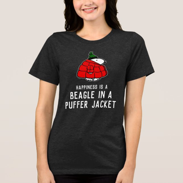 T-shirt En Tri-matière cacahuètes | Veste Snoopy Red Puffer (Recto)