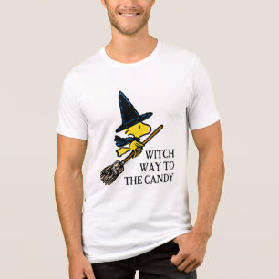 T-shirt En Tri-matière cacahuètes   Woodstock Halloween Witch