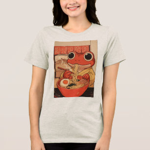 T-shirt En Tri-matière Cadeau « Grenouille Mignonne Mangant des Ramen Jus