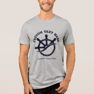 T-shirt En Tri-matière Cadeau nautique de bateau de capitaine personnalis
