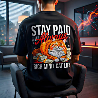 T-shirt En Tri-matière Cadeau pour amateur de chats et d'argent 