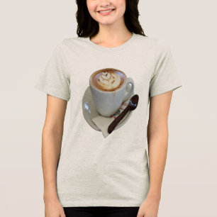 T-shirt En Tri-matière Café Americano avec motif de tulipe et chocolat
