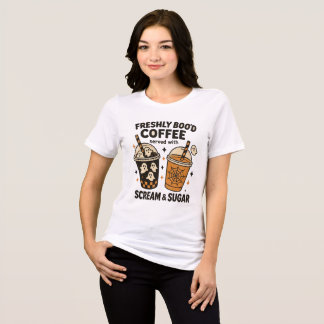 T-shirt En Tri-matière Café Boo’d frais T-shirt Halloween -mignon fantôme