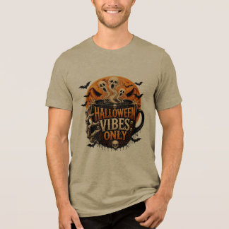 T-shirt En Tri-matière Café de squelette aux vibrations d'Halloween