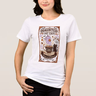 T-shirt En Tri-matière Café félin ensorcelé Halloween ronronne potions