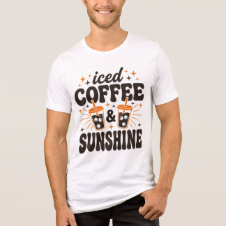 T-shirt En Tri-matière café glacé soleil ambiance estivale 