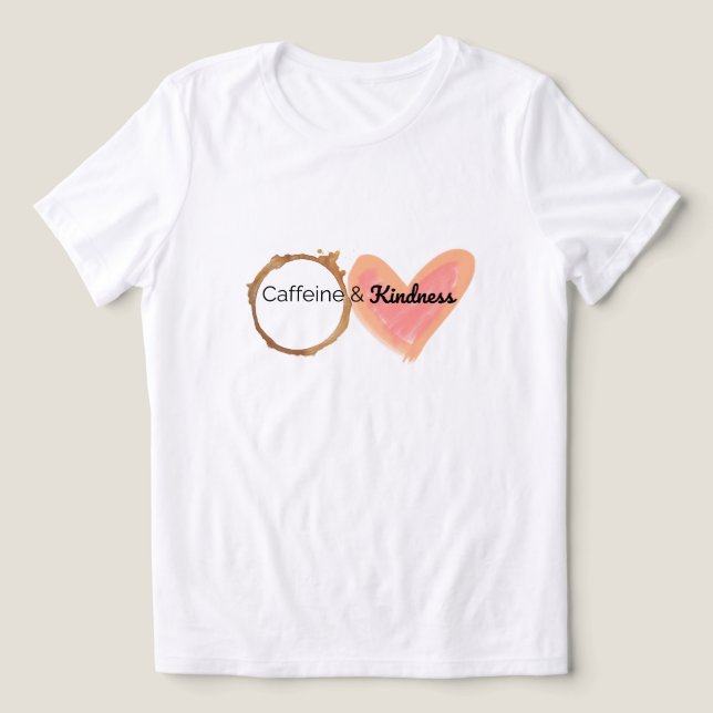 T-shirt En Tri-matière Caféine et gentillesse (Design Recto)