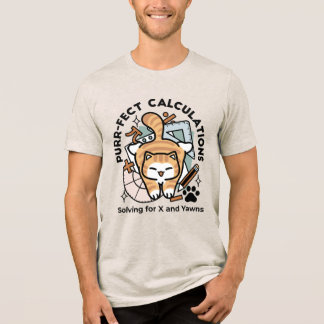 T-shirt En Tri-matière Calculs Parfaits – Création de Chat de Maths Drôle