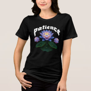 T-shirt En Tri-matière Calligraphie arabe Sabr Patience - Fleur de Lotus 