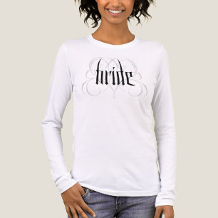 T-shirt En Tri-matière Calligraphie de mariage Lettre de mariée Gothique 