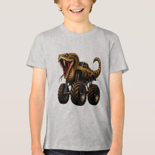 T-shirt En Tri-matière Camion Monstre Serpent à Sonnette Venin 