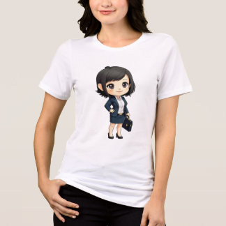 T-shirt En Tri-matière Camiseta chibi Estampado divertido Moda casual Art