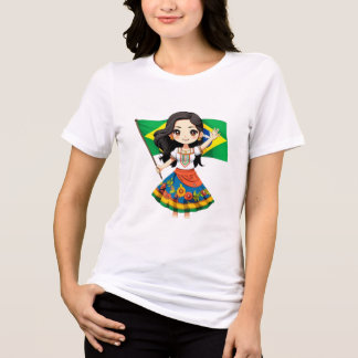 T-shirt En Tri-matière Camiseta chibi Estampado divertido Moda casual Art