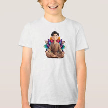 Camiseta Fem Juvenil Básica Meditação-1