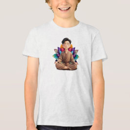 T-shirt En Tri-matière Camiseta Fem Juvenil Básica Meditação-1