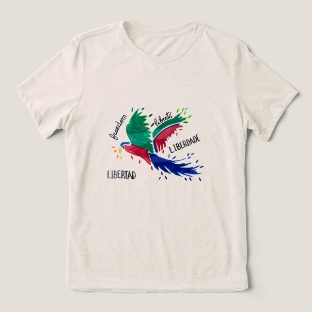 T-shirt En Tri-matière Camiseta Liberdade Arara (Desenho autoral) (Design Recto)