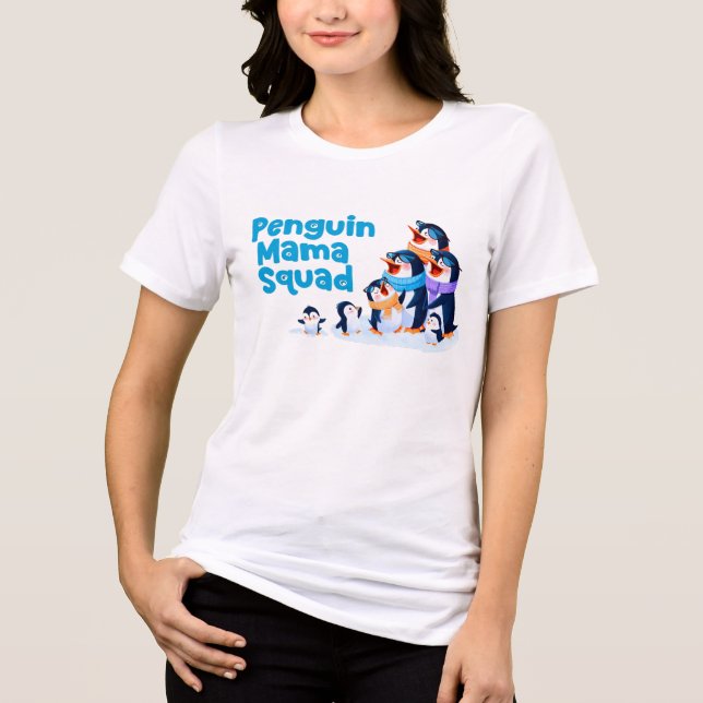 T-shirt En Tri-matière Camiseta mamá pingüina (Recto)