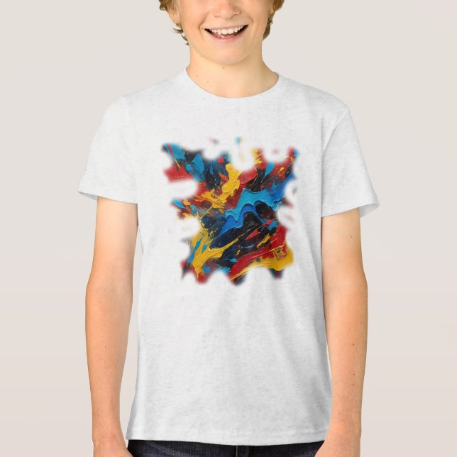 T-shirt En Tri-matière Camiseta Masculina Juvenil Básica Arte Expressão (Recto)