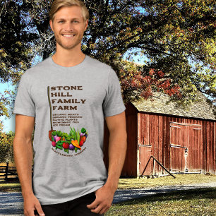 T-shirt En Tri-matière Campagne agricole familiale Publicité