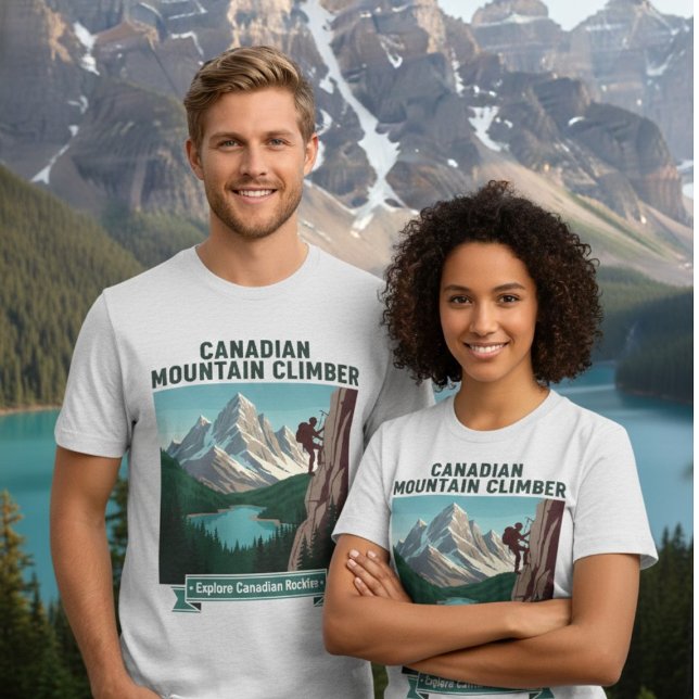 T-shirt En Tri-matière Canadian Rockies Climber Explore Mountain Adventur (Créateur téléchargé)