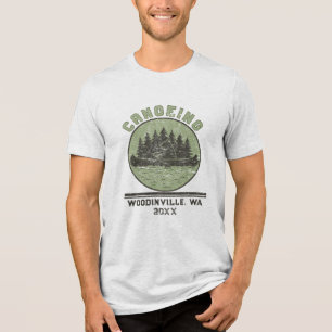 T-shirt En Tri-matière Canoë-kayak sur mesure Lieu Nom